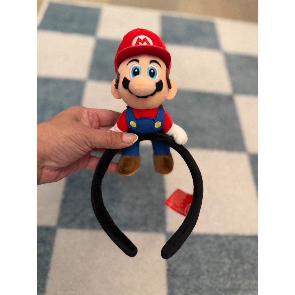 Super Nintendo World Mario Plush Headband Universal Studios Official NWOT